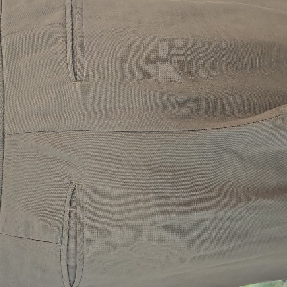 Ann Taylor Olive Green Wide Leg Pants - Picture 6 of 7